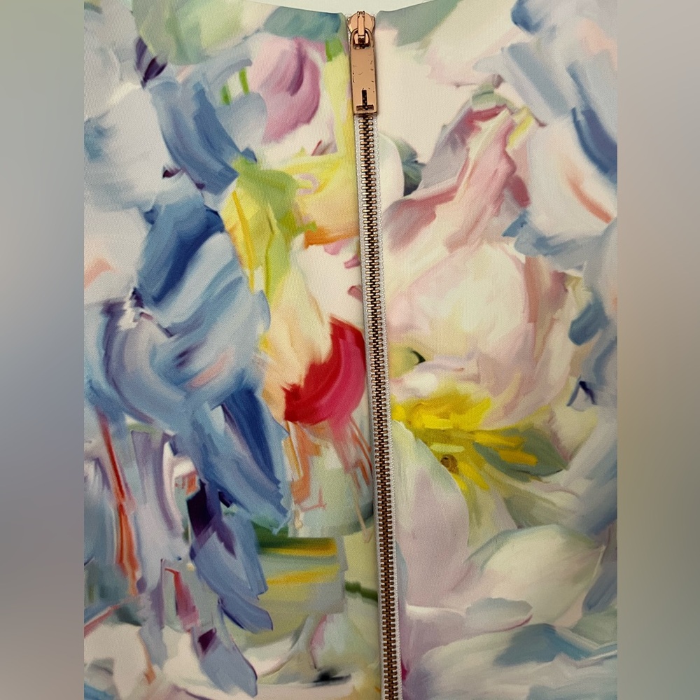 Ted Baker Floral Midi Dress Size 2 - Picture 5 of 6